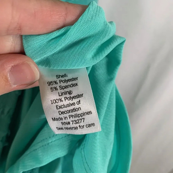 Lauren Conrad Mini Dress Women's Small Green Floral Tie Back Short Sleeve New - Picture 6 of 9